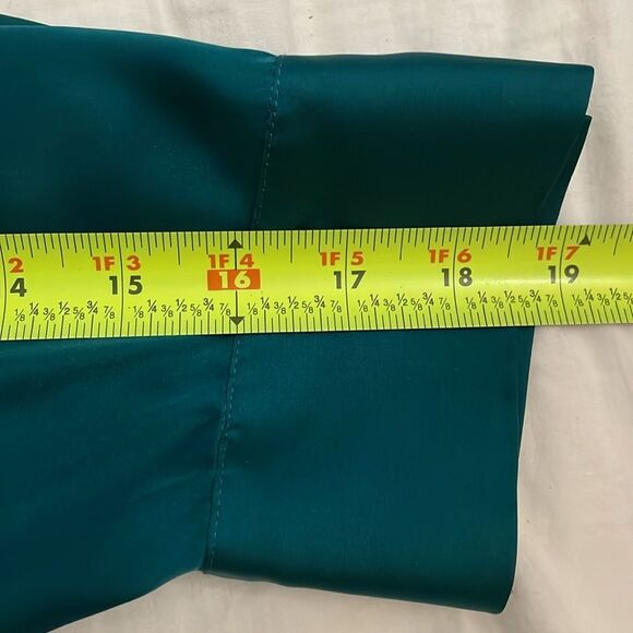 Blair Stanley Green Button Up Double Tier Blouse Womens Size 4 Relaxed Fit - Picture 5 of 8